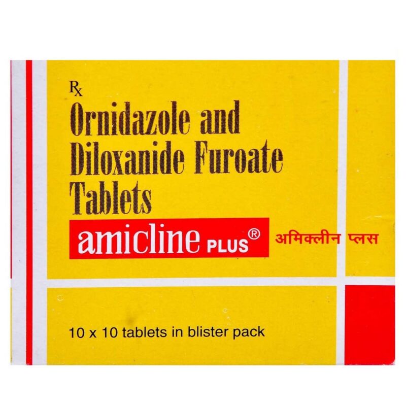 Amicline Plus (Ornidazole + Diloxanide furoate)